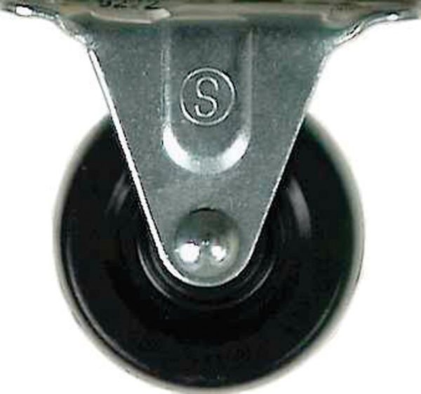 Shepherd Hardware 2-1/2 in. D Hard Rubber Rigid Caster 175 lb 1 pk