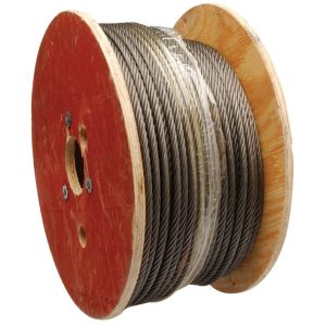 Campbell Rust Prohibiting Oil Fiber Core Steel 3/8 in. D X 250 ft. L Aircraft Cable