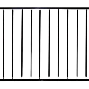 The Village Ironsmith 32 in. H X 72 in. W X 1.3 in. L Ornamental Iron Railing