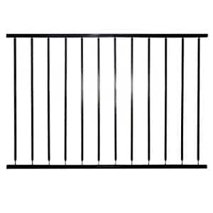 The Village Ironsmith 32 in. H X 48 in. W X 1.3 in. L Steel Metropolitan Railing
