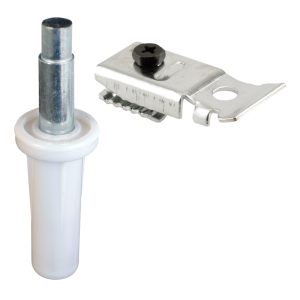 Prime-Line Mill Silver/White Nylon Pivot and Track Socket 1 pk