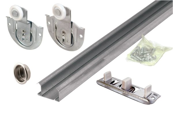 Prime-Line Galvanized Silver Steel By-Pass Guide 1 pk