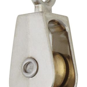 Campbell 1/2 in. D Nickel Copper Ridge Eye Pulley