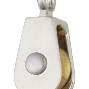 Campbell 3/4 in. D Nickel Copper Ridge Eye Pulley