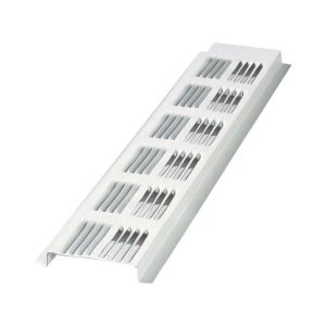 Air Vent 0.5 in. H X 2.6 in. W X 96.6 in. L White Aluminum Continuous Soffit Vent