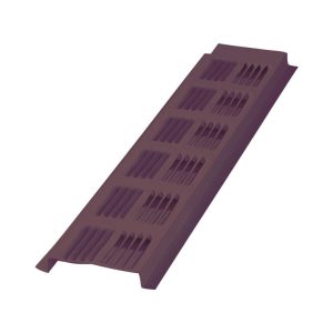 Air Vent 0.5 in. H X 2.6 in. W X 96 in. L Almond Brown Aluminum Continuous Soffit Vent