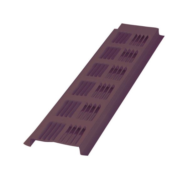 Air Vent 0.5 in. H X 2.6 in. W X 96 in. L Almond Brown Aluminum Continuous Soffit Vent