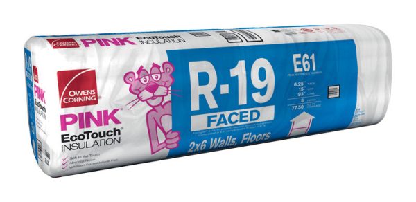 Owens Corning EcoTouch 15 in. W X 93 in. L 19 Kraft Faced Fiberglass Insulation Batt 77.5 sq ft
