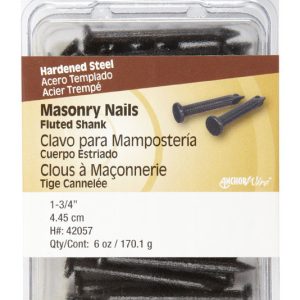 Hillman 1-3/4 in. Masonry Steel Nail Flat Head