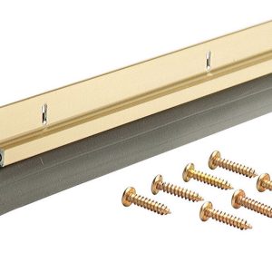 M-D Gold Aluminum/Vinyl Sweep For Doors 36 in. L X 1/8 in.