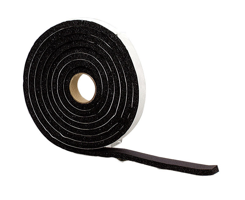 M-D Black Rubber Weather Stripping Tape For Windows 10 ft. L X 3/8 in ...