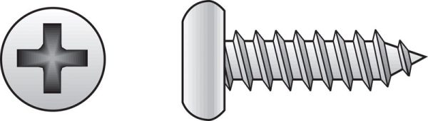 Hillman No. 12 X 2-1/2 in. L Phillips Pan Head Sheet Metal Screws 100 pk