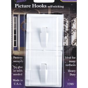 Magic Mounts Self Stick Adhesive Picture Hooks 4 lb 2 pk