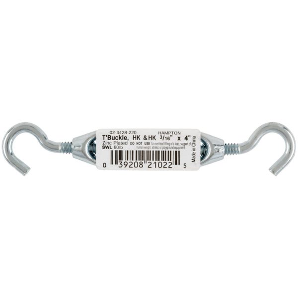 Hampton Zinc-Plated Aluminum/Steel Turnbuckle 70 lb
