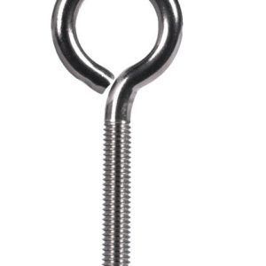 Hampton 3/8 in. X 5 in. L Stainless Stainless Steel Eyebolt Nut Included