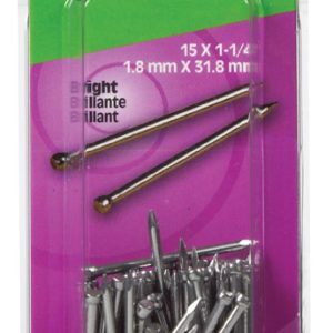 Hillman 15 Ga. X 1-1/4 in. L Bright Steel Brad Nails 1 pk 2 oz