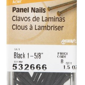 Hillman 1-5/8 in. Panel Black Coating Steel Nail Large Head