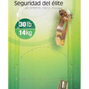 Hillman AnchorWire Brass-Plated Gold Safety Picture Hanger 30 lb 2 pk
