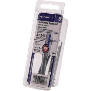 Hillman .138 in. D X 2-1/2 in. L Zinc Pan Head Self Drilling Toggle Bolt 2 pk