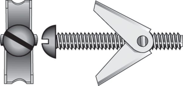 Hillman 3/16 in. D X 4 in. L Round Zinc-Plated Steel Toggle Bolt 8 pk