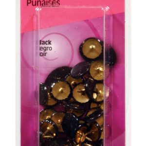 Hillman Black Push Pins 40 pk