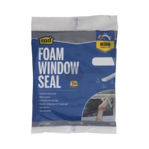 M-D White Foam Weather Stripping Tape For Doors and Windows 17 ft. L X 0.25 in.