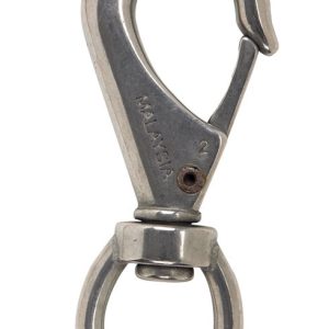 Campbell 7/16 in. D X 3-11/16 in. L Polished Stainless Steel Quick Snap 220 lb