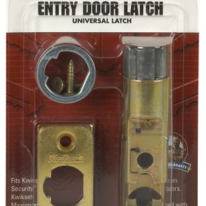 Kwikset Bright Brass Gold Steel Entry Latch 1 pk