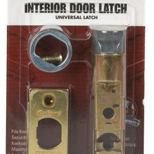Kwikset Bright Brass Gold Steel Door Latch 1 pk