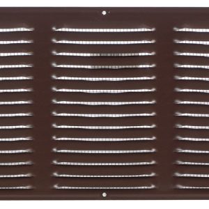 Air Vent 8 in. H X 16 in. L Brown Aluminum Undereave Vent