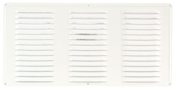 Air Vent 8 in. H X 16 in. L White Aluminum Undereave Vent