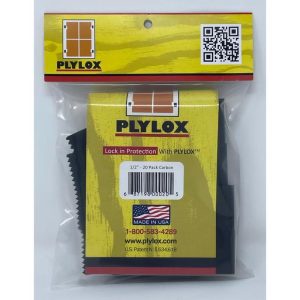 Plylox Painted Black Spring Steel Window Clip 20 pk