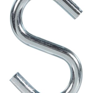 Hampton Medium Zinc-Plated Silver Steel 2.75 in. L S-Hook 160 lb 1 pk