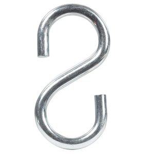Hampton Small Zinc-Plated Silver Steel 1.5 in. L S-Hook 80 lb 1 pk