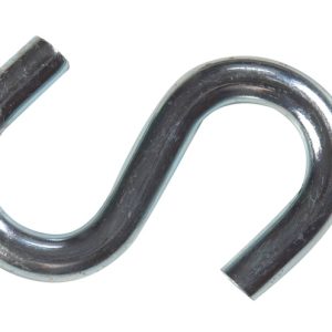 Hampton Small Zinc-Plated Silver Steel 2.5 in. L S-Hook 250 lb 1 pk