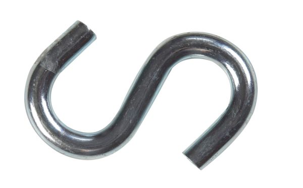 Hampton Small Zinc-Plated Silver Steel 2.5 in. L S-Hook 250 lb 1 pk