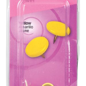 Hillman 0.375 in. L Yellow Steel Thumb Tacks 40 pk