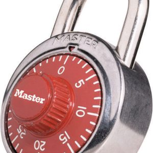 Master Lock 2 in. H X 7/8 in. W X 1-7/8 in. L Steel 3-Dial Combination Padlock