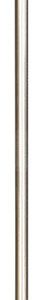 Lido 6 ft. L X 1-5/16 in. D Brushed Stainless Steel Closet Rod