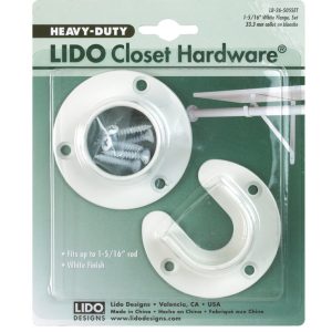 Lido 1-5/16 in. D Powder Coated Steel Closet Flange Set