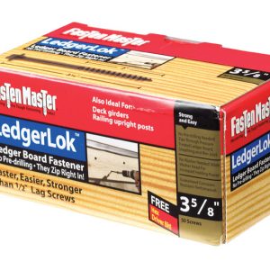 FastenMaster LedgerLok No. 3 X 3-5/8 in. L Hex Hex Washer Head Deck Screws 50 pk