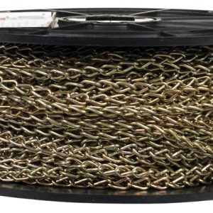 Campbell 16 in. Single Jack Brass Jack Chain 1/16 in. D X 200 ft. L