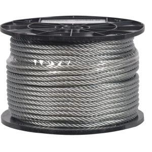 Campbell Galvanized Galvanized Steel 1/4 in. D X 250 ft. L Aircraft Cable