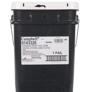 Campbell 3/16 in. Oval Link Carbon Steel Proof Coil Chain 3/16 in. D X 150 ft. L