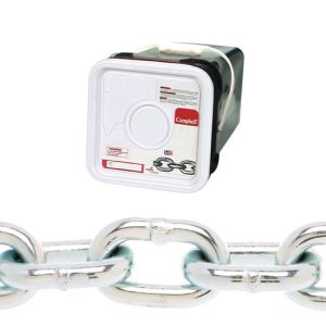 Campbell 5/16 in. Oval Link Carbon Steel Proof Coil Chain 5/16 in. D X 75 ft. L