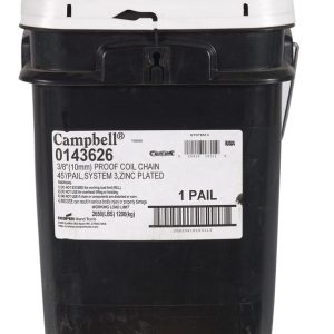 Campbell 3/8 in. Oval Link Carbon Steel Proof Coil Chain 3/8 in. D X 45 ft. L