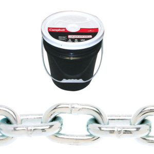 Campbell 1/2 in. Oval Link Carbon Steel Proof Coil Chain 1/2 in. D X 40 ft. L