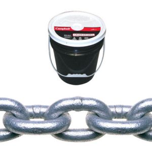 Campbell 1/4 in. Oval Link Carbon Steel Proof Coil Chain 1/4 in. D X 141 ft. L
