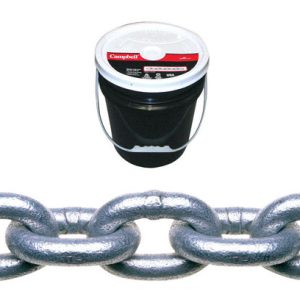 Campbell 3/8 in. Oval Link Carbon Steel Proof Coil Chain 3/8 in. D X 63 ft. L