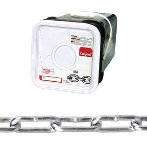 Campbell No. 2 in. Straight Link Carbon Steel Coil Chain 3/16 in. D X 225 ft. L